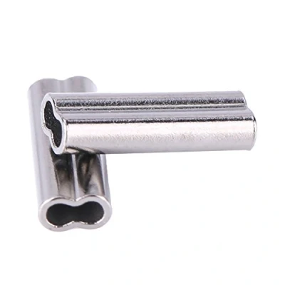 Afbeelding van VGEBY 100stks Vismouwen, Dubbele Vat Mouwen Koperen Buis Connectors 1/1.2/1.4/1.6/1.8/2mm