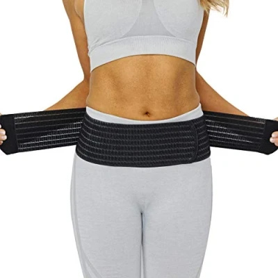 Afbeelding van Neotech Care 3 in 1 zwangerschapsondersteuning postpartum buikwrap &amp; bekkenondersteuning/brace/band, luchtdoorlatende gordel zwart, beige of wit Zwart XXL