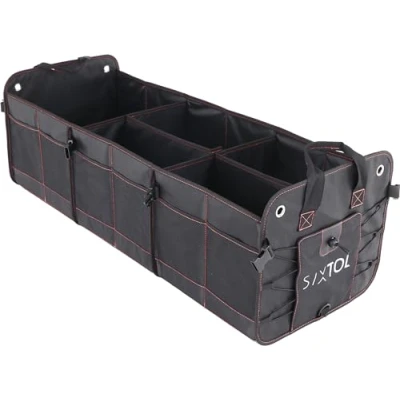 Afbeelding van SIXTOL Car Compact 19 Pro kofferbak organizer, vakken, opvouwbaar, kofferbaktas, inklapbare auto met vakken