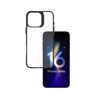 Afbeelding van 3MK SatinArmor+ Hoesje iPhone 16 Pro Militair Grade (Apple Pro), Smartphonehoes, Zwart, Transparant
