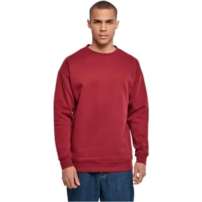 Afbeelding van Build Your Brand Heren Sweat Crewneck Sweatshirt, Bourgondië, 5XL