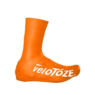 Afbeelding van Velotoze Overschoenen Road 2.0 Rubber Oranje Maat Xl