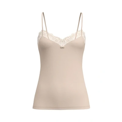 Afbeelding van Calida Sensual Secrets Spaghettitop voor dames, verstelbare bandjes, Dune Beige, 40 42