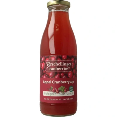 Afbeelding van Terschellinger Appel Cranberrysap Bio, 750 ml