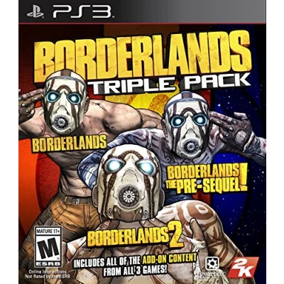 Afbeelding van Take Two Interactive Borderlands Triple Pack, PS3, PlayStation 3, Multiplayer modus, M (Volwassen)