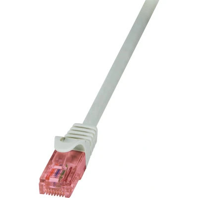 Afbeelding van LogiLink CQ2052U RJ45 Netwerkkabel, patchkabel CAT 6 U/UTP 2.00 m Grijs Vlambestendig, Snagless 1 stuk(s)