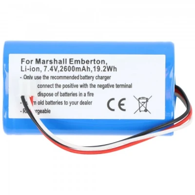 Afbeelding van Accu geschikt voor Marshall Emberton, Li ion, 7.4V, 2600mAh, 19.2Wh