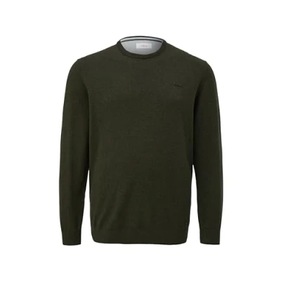 Afbeelding van s.Oliver MIT LOGO Stickerei Trui, Heren, Maat: 3XL, Olivgrün