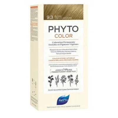 Afbeelding van Permanent Colour Phyto Paris Color 9.3 rubio dorado muy claro