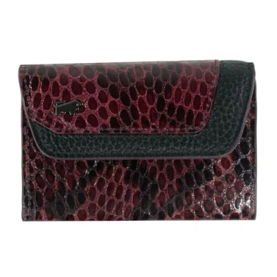 Afbeelding van Braun Büffel Leren Sleutelgeval Luise Mini Key Case Wallet Burgundy Paars Veelkleurig