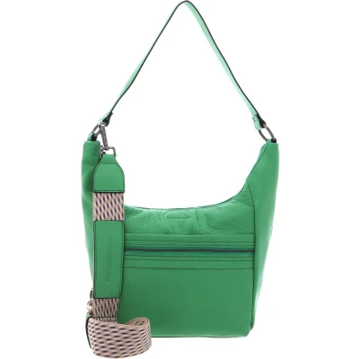 Afbeelding van FREDsBRUDER Leren Schoudertas Hendassa Midi Hobo Bag Fresh Green Groene