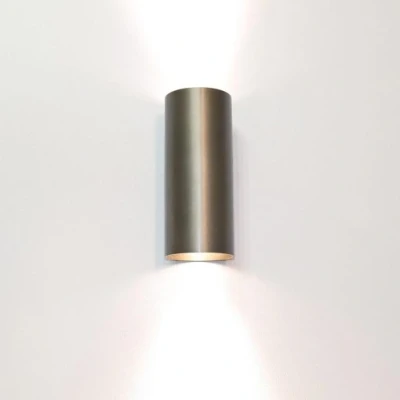 Afbeelding van Artdelight wandlamp Roulo 2 lichts 6.5 x15.4 cm brons