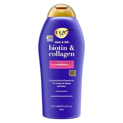 Afbeelding van OGX Volumedispensende biotine en collageenspoeling, 577 ml