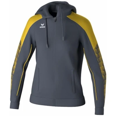 Afbeelding van Erima Evo Star Trainingsjack Met Capuchon Dames Grijs / Geel Maat: 34
