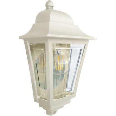 Afbeelding van Elstead Lighting LED Wand Buitenlamp Deco Lane 1X E27 Max 60W IP44 Dimbaar Cream