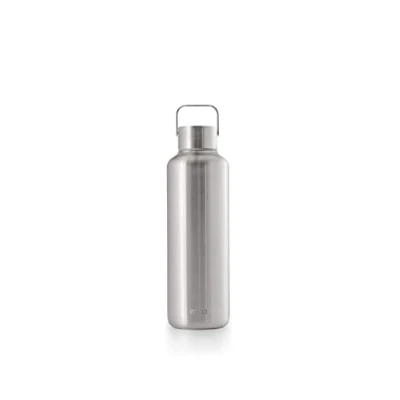 Afbeelding van EQUA Timeless geïsoleerde drinkfles, dubbelwandig, roestvrij staal, 24 uur koud of tot 12 warm, BPA vrij, lekvrij, duurzaam, multifunctioneel (staal, 600 ml)