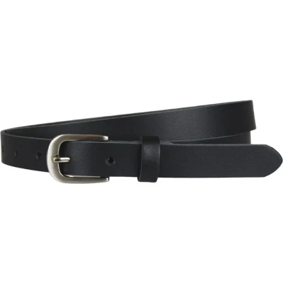 Afbeelding van Fana Belts Smalle riem dames zwart smal Taillemaat 130 Extra lange