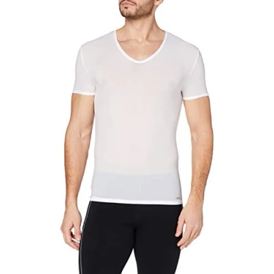Afbeelding van Olaf Benz RED0965 heren T shirt met V hals (OB 1 06024), wit (white 1000), XL
