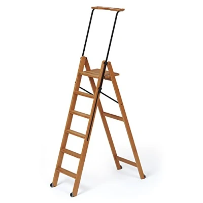 Afbeelding van Arredamenti Italia Tuscania 6 Step Ladder, Kersenhout, Bruin, One Size