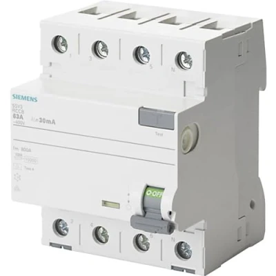 Afbeelding van Siemens 5SV33446KK12 5SV3344 6KK12 Aardlekschakelaar A 4 polig 40 0.03 400 V