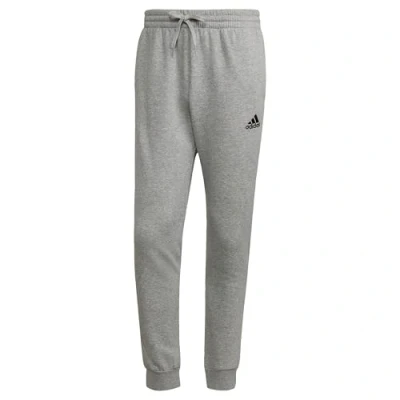 Afbeelding van adidas Essentials Fleece Regular Tapered Joggers, Heren, Medium Grey Heather/Black, L Short