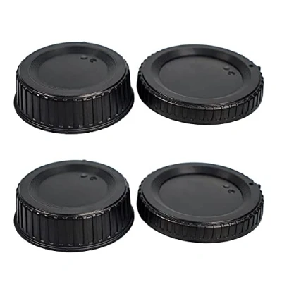 Afbeelding van Camera Body Cap &amp; Achter Lens Cover voor Nikon D90 D80 D850 D800 D780 D750 D7500 D7200 D7000 D5600 D5500 D5200 D3500 D3300 D3200 Niki op AF/AF S/AF P Lens. (2 Pack)