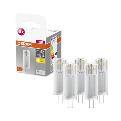 Afbeelding van OSRAM Ster PIN LED lamp, G4 basis helder glas ,Warm wit (27 K), 2 Lumen,