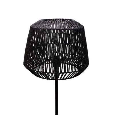 Afbeelding van Pauleen Timber Pearl vloerlamp met gevlochten kap