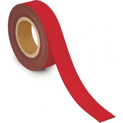 Afbeelding van MAUL magnetisch etiketband beschrijf en wisbaar, 10mtx40mm, rood magneetband