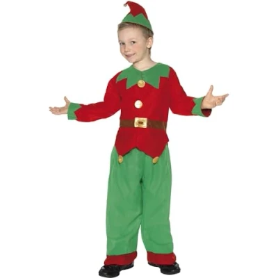 Afbeelding van Smiffys Kobold groen kostuum met tuniek broek en hoed, medium
