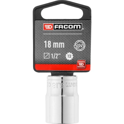 Afbeelding van Facom SC.S, SC.S.18, twaalfkantmoer 1/2&quot;, zwart