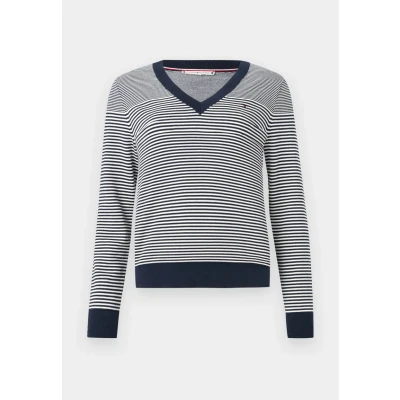 Afbeelding van Tommy Hilfiger Trui, Dames, Maat: XXL, Dark night navy