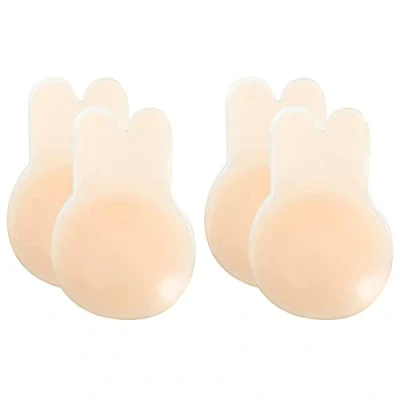 Afbeelding van HSAJS Nipple Cover siliconen gel borststicker dames beha tepelafdekking zelfklevend opdrukken en herbruikbaar, kleding badkleding (2 paar)