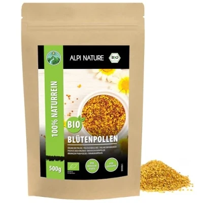 Afbeelding van Organisch bijenpollen (500g), natuurlijk bijenpollen, gedroogd, zonder toevoegingen van veelkleurig stuifmeel