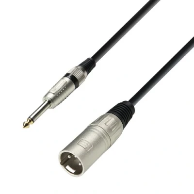 Afbeelding van Adam Hall Cables 3 STAR MMP 0600 Microfoonkabel XLR vrouwelijk naar jack TS 6 m