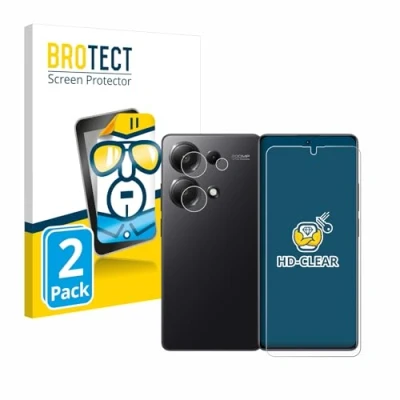 Afbeelding van BROTECT (2 Stuks) Schermbeschermer voor Xiaomi Redmi Note 13 Pro 4G (Voor+Camera) Screen Protector Transparant