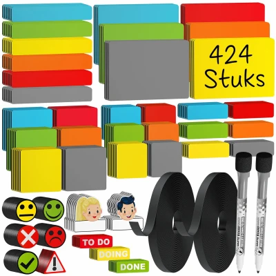 Afbeelding van ATWAM Scrum Whiteboard Magneten 416 delig voor Whiteboard, Magneetbord Herschrijfbare Mega Set