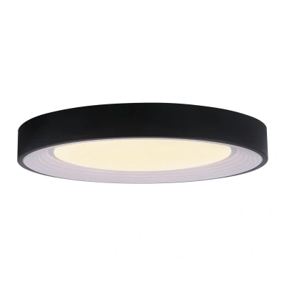 Afbeelding van BRILLIANT lamp, Katia LED wand en plafondlamp 49cm wit/donkergrijs, metaal/kunststof, 1x 36W geïntegreerd, (3600lm, 3000 6000K), A+