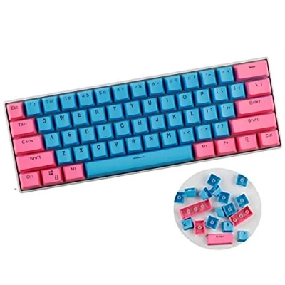Afbeelding van Keycaps, Sunzit 61 Keycaps Backlight Tweekleurig mechanisch toetsenbord PBT Keycap voor GH60 / RK61 ALT61 Annie/Keyboard Poker Keys