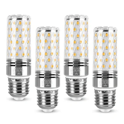 Afbeelding van Vicloon Led maïsgloeilampen, 12 W, E27, maïslampen met 84 leds, 1400 lumen, komt overeen 100 W gloeilampen, warm wit 3000 K, grote stralingshoek 360 graden, flikkert niet, ledlampen, verpakking