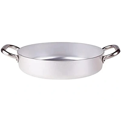 Afbeelding van Pentole Agnelli ALMA10645 Professionele aluminium pannen 3 mm, lage ovenloop met 2 handgrepen, 26,3 l