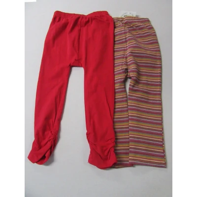 Afbeelding van dirkje, meisje , legging set 1x streepje + 1 x fuchia