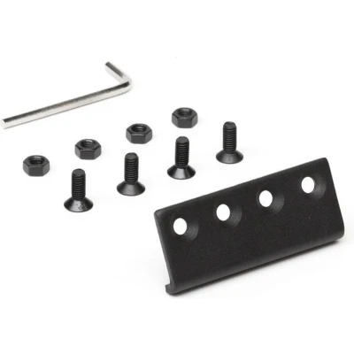 Afbeelding van Rail connector zwart inclusief schroeven