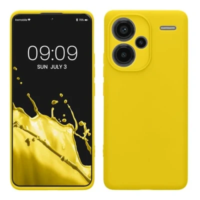 Afbeelding van kwmobile telefoonhoesje geschikt voor Xiaomi Redmi Note 13 Pro+ 5G / Pro Plus Hoesje smartphone Precisie camera uitsnede In stralend geel