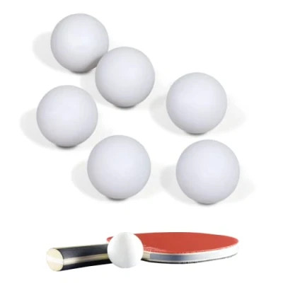 Afbeelding van Powersell srls 6 x tafeltennisbalset in standaardformaat 40 mm 2,7 g speelballen Beer Pong training voor beginners buiten of binnen