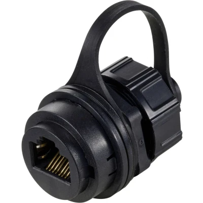 Afbeelding van TRU COMPONENTS TC 12770440 RJ45 inbouwbus rond IP65 Met afdekking 1 stuk(s)