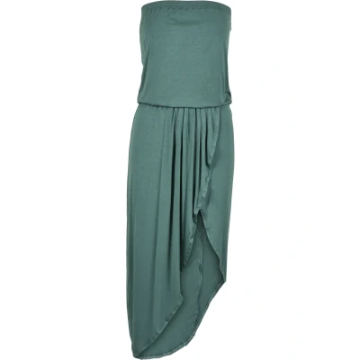 Afbeelding van Urban Classics Bandeau Maxijurk, Dames, Maat: 4XL, Paleleaf