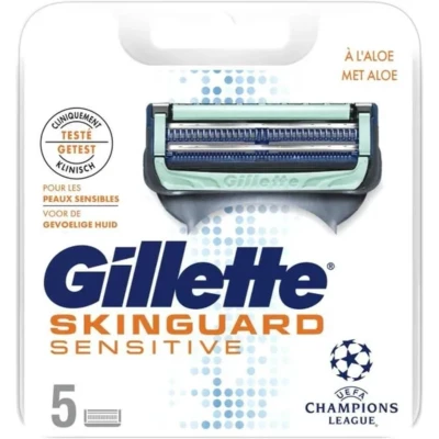 Afbeelding van Gillette Fusion Skinguard Sensitive 5 Stuks Navulmesjes