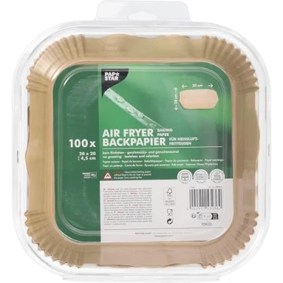 Afbeelding van Papstar Backpapier für Heissluftfriteuse, Bakpapier, Bruin