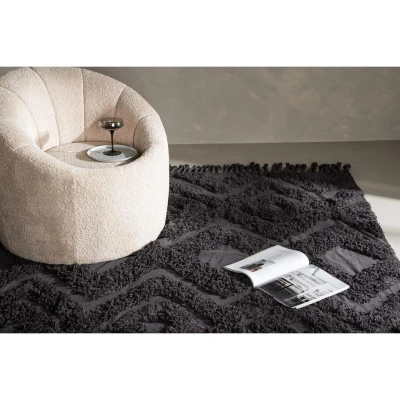 Afbeelding van Svea Matteo vloerkleed 200 x 300 cm donkergrijs Stof